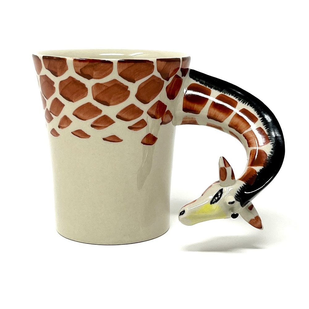 ⛔️ SOLD! ⛔️ Ermo Zoo Giraffe Mug 3D Figural Handle 10 fl oz. Coffee Tea Cup
